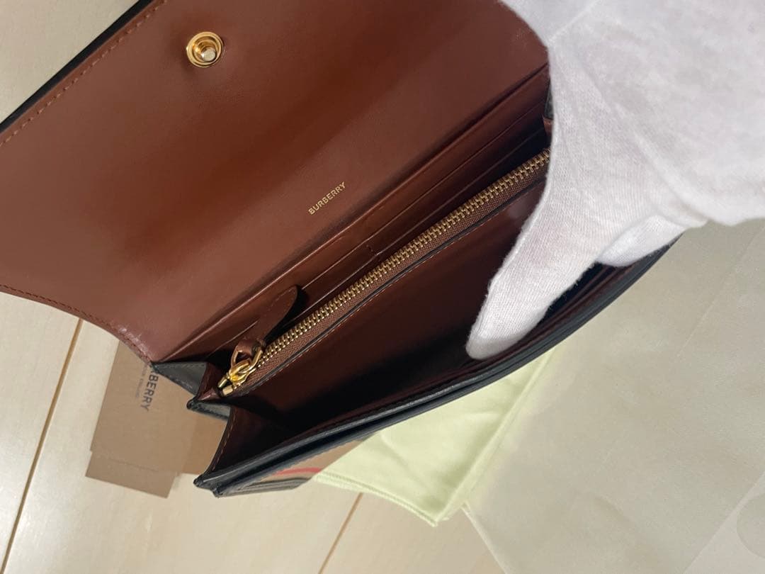 BURBERRY ストライプ 二つ折り財布