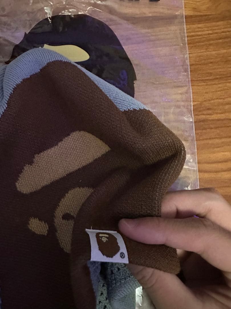 P*︎様 A BATHING APE ニット帽 ゴリラデザイン