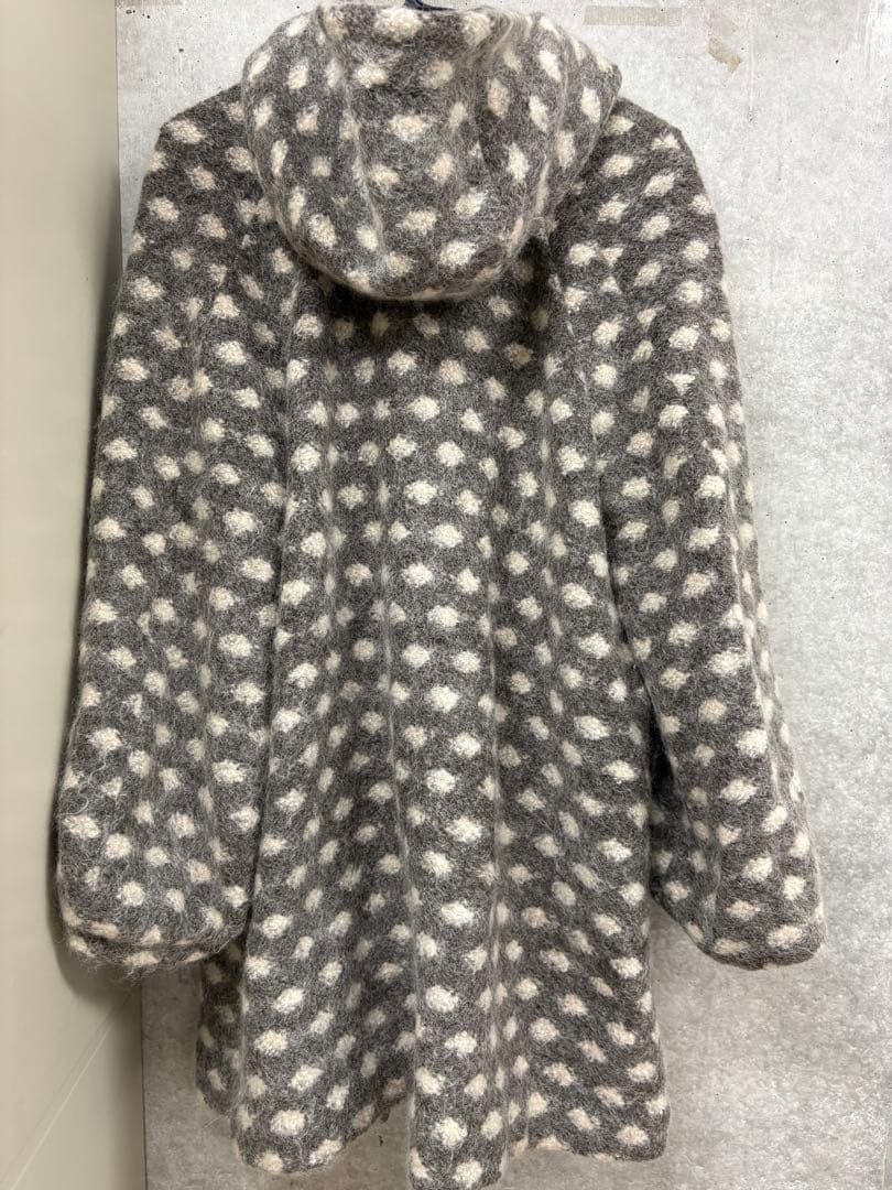 ツモリチサト⭐︎ドット柄モヘア入りコート