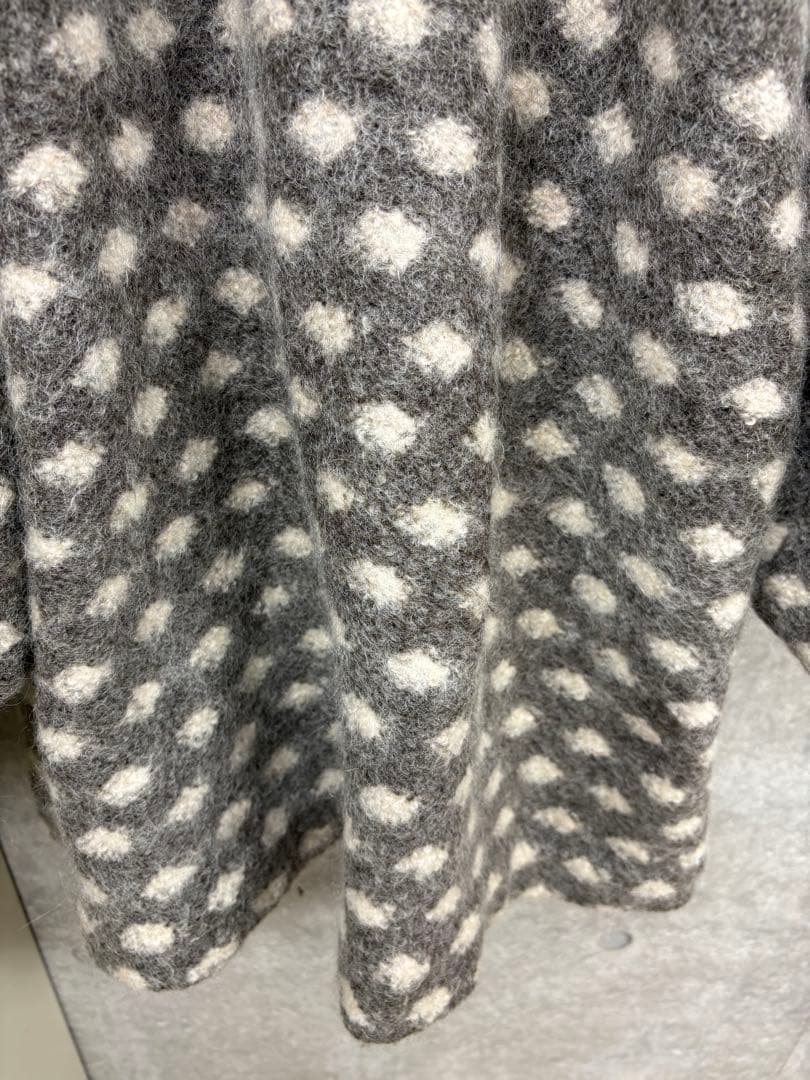 ツモリチサト⭐︎ドット柄モヘア入りコート