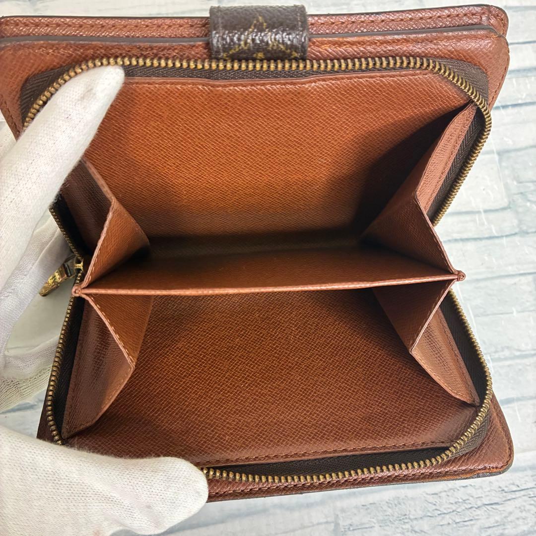 美品　60 ルイヴィトン　二つ折り財布　モノグラム　ku4