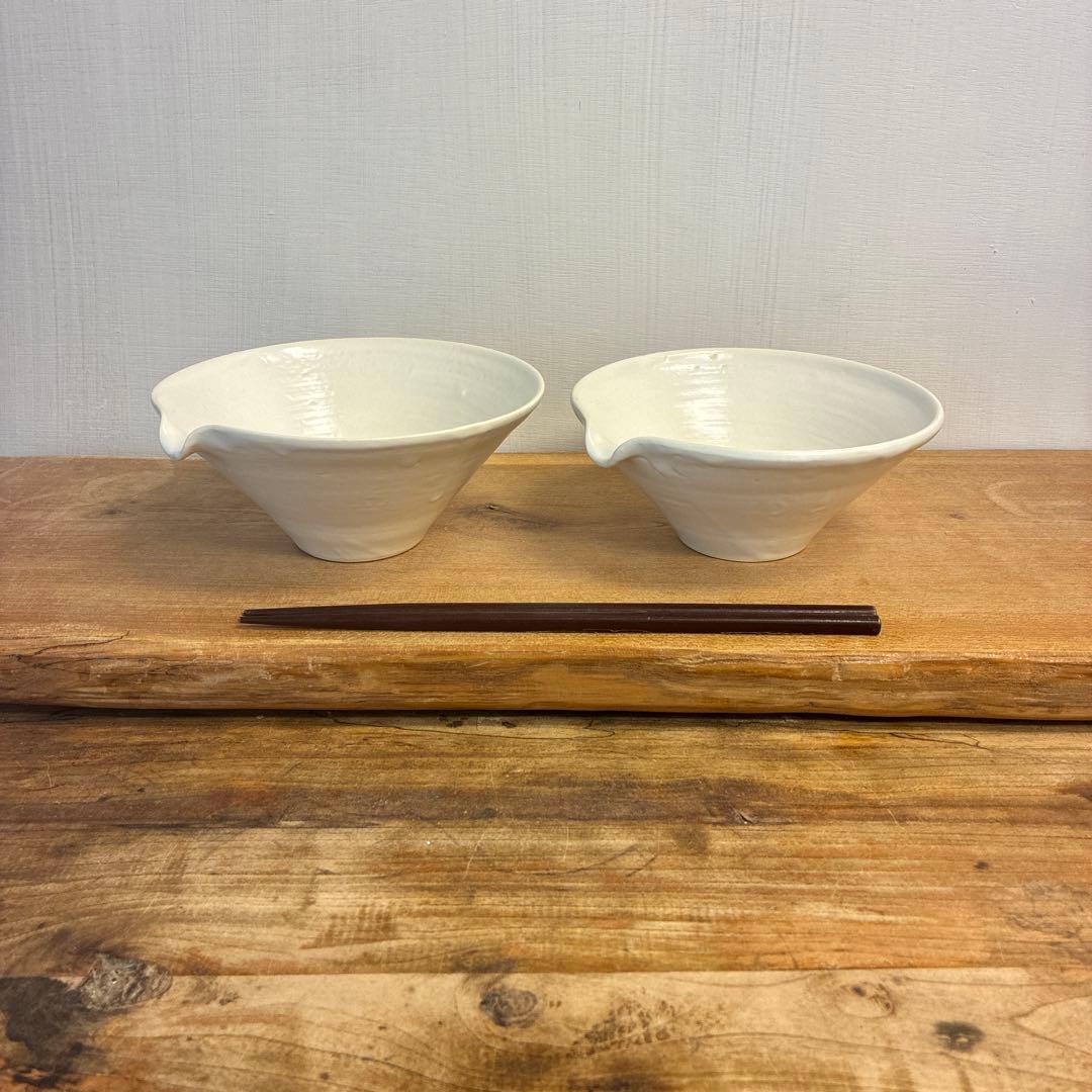 ハレモケモ新品　陶器　陶芸作家　片口鉢2個　236