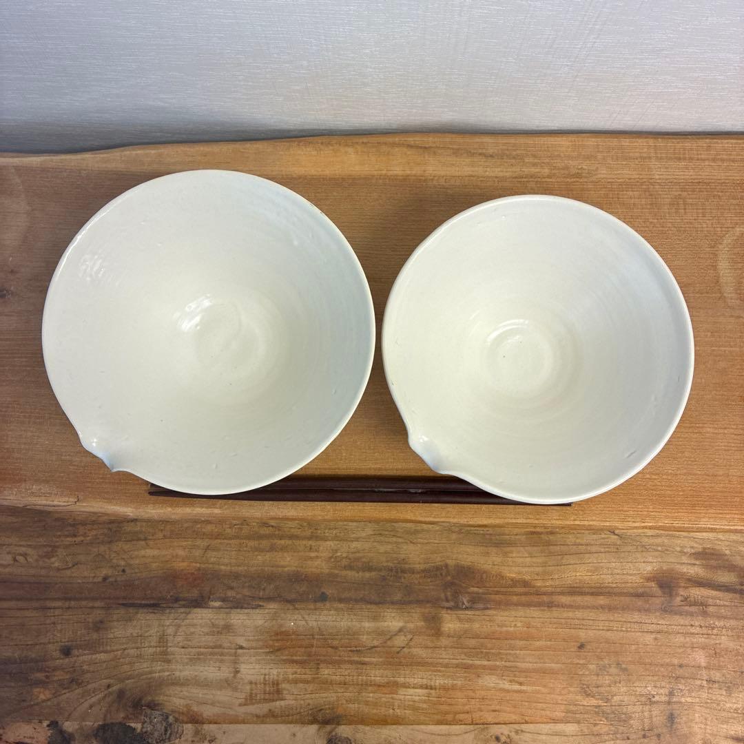 ハレモケモ新品　陶器　陶芸作家　片口鉢2個　236