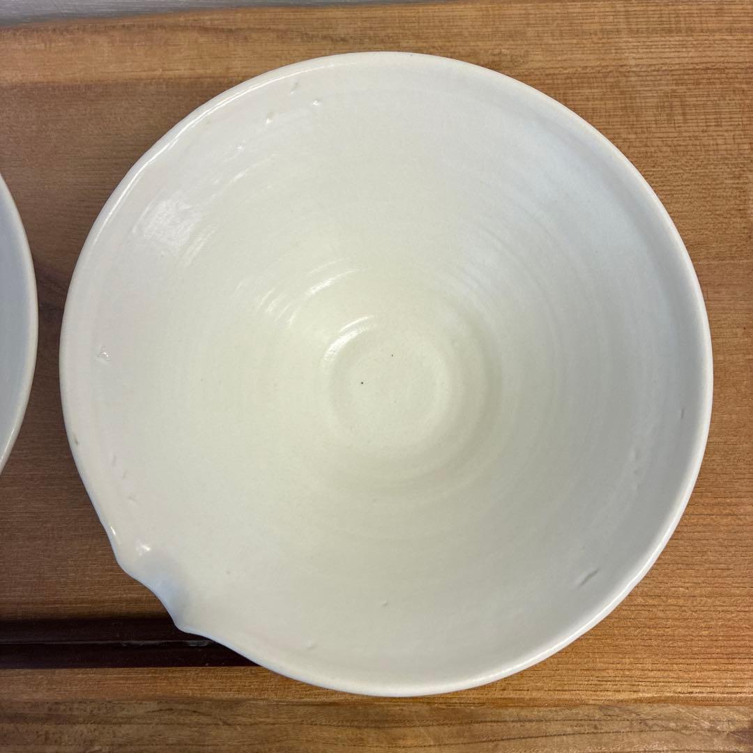 ハレモケモ新品　陶器　陶芸作家　片口鉢2個　236