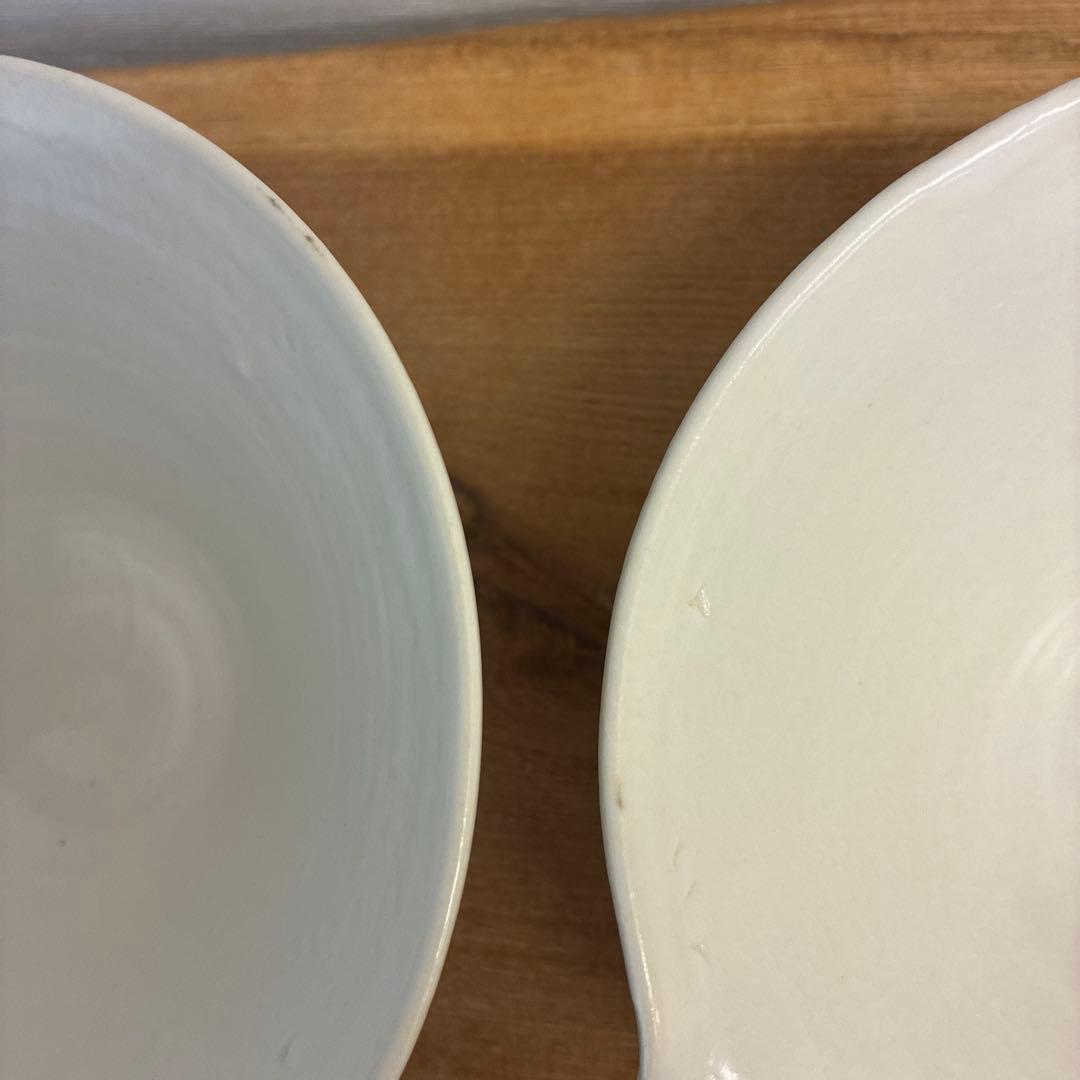 ハレモケモ新品　陶器　陶芸作家　片口鉢2個　236