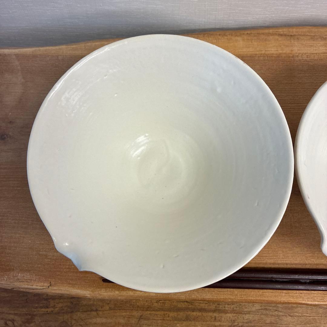 ハレモケモ新品　陶器　陶芸作家　片口鉢2個　236