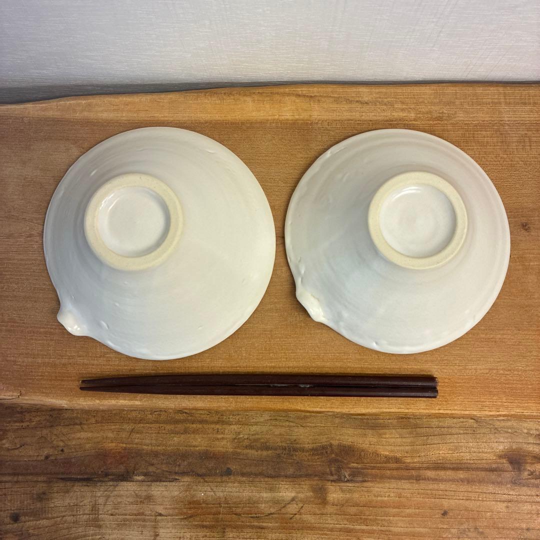 ハレモケモ新品　陶器　陶芸作家　片口鉢2個　236