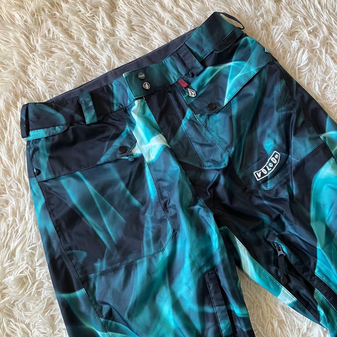 #14Q✨VOLCOM✨スキーウェア パンツ メンズ グリーン