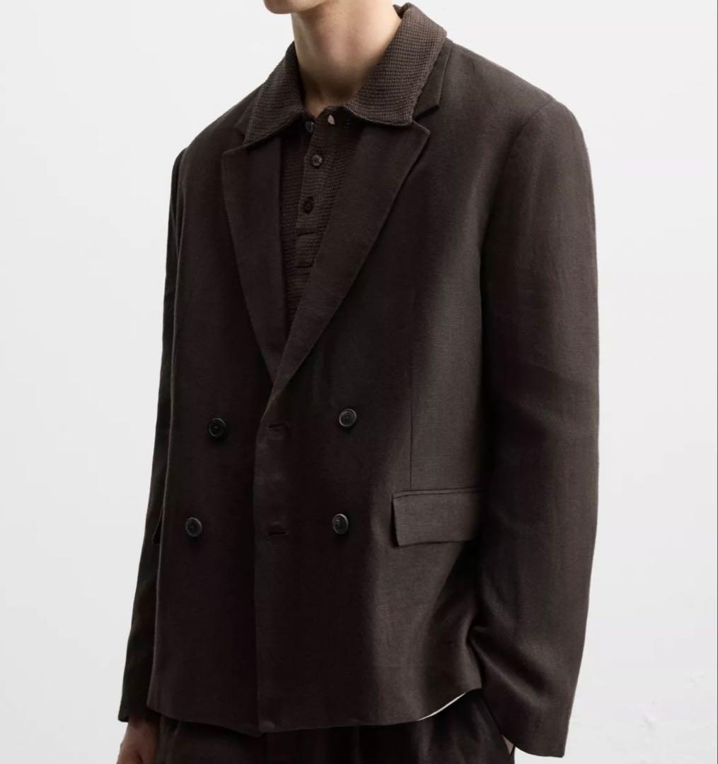 【新品】【完売品】ZARA ザラ リネン100% スーツ ブレザー テーラード
