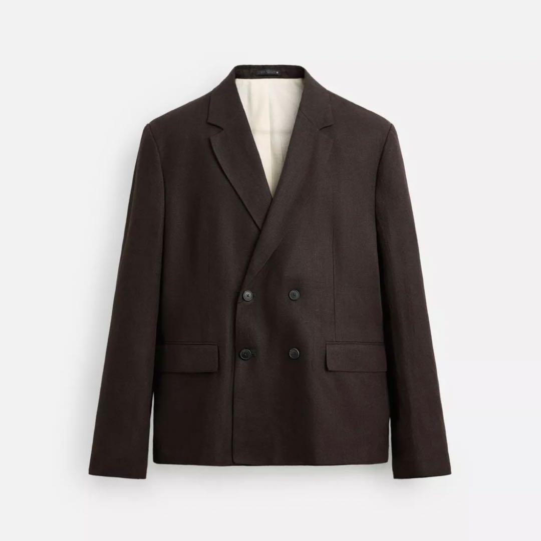 【新品】【完売品】ZARA ザラ リネン100% スーツ ブレザー テーラード