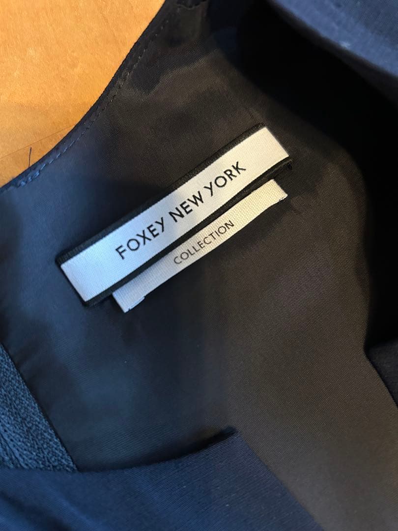 FOXEYNEWYORK ワンピース　ネイビー　Sサイズ