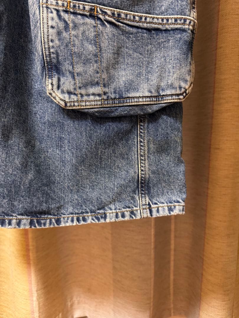 <FANAL>DIESEL レディース デニム カーゴパンツ ルーズフィット