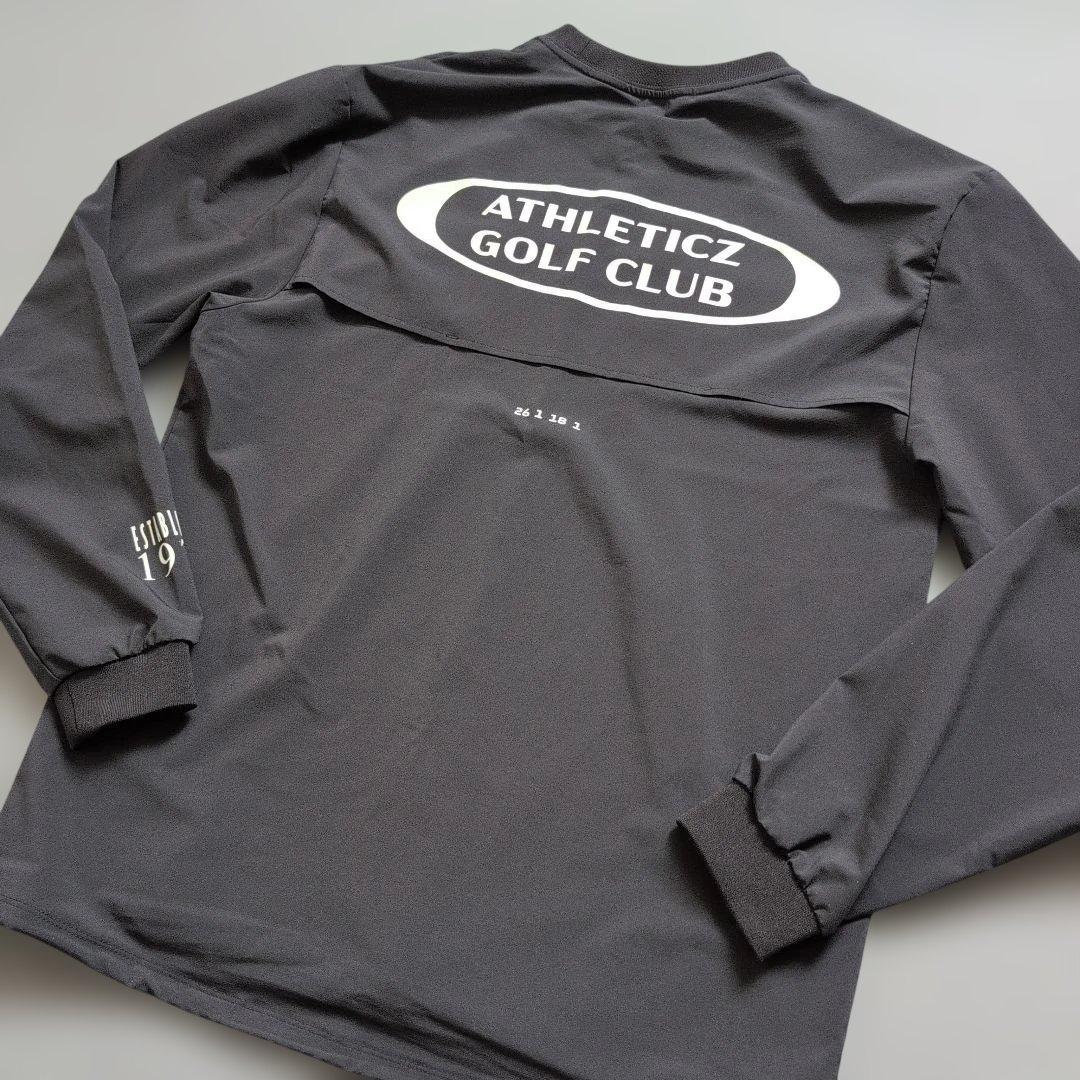 【極美品】ZARAゴルフ　クルーネックプルオーバー長袖　黒　M