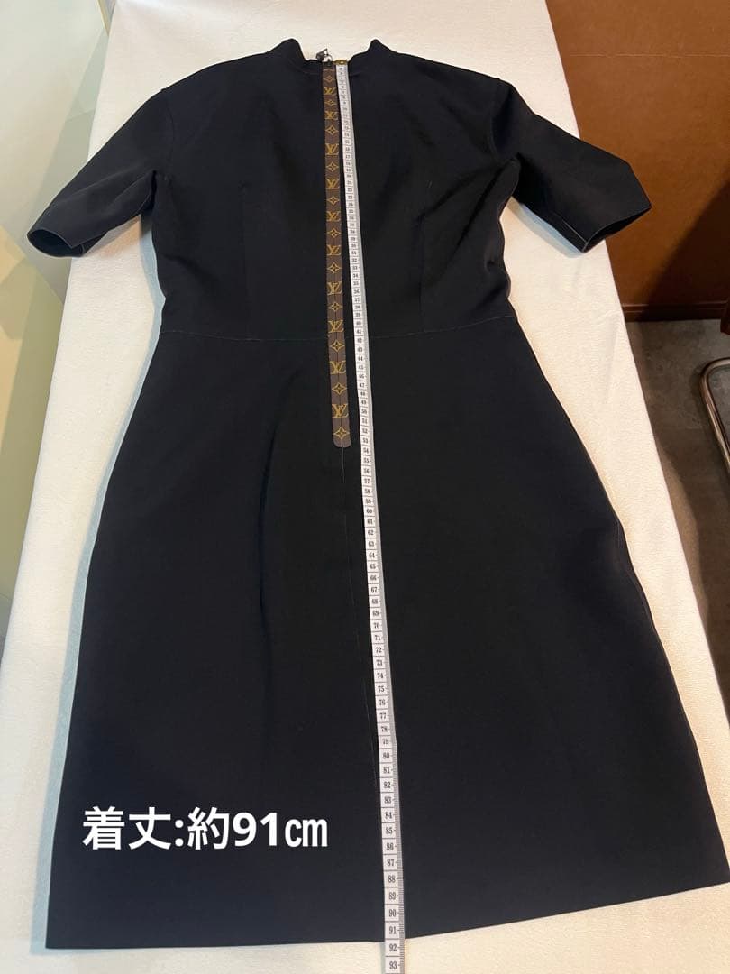 【定価約25万・美品】LOUIS VUITTON モノグラム ジップドレス 黒