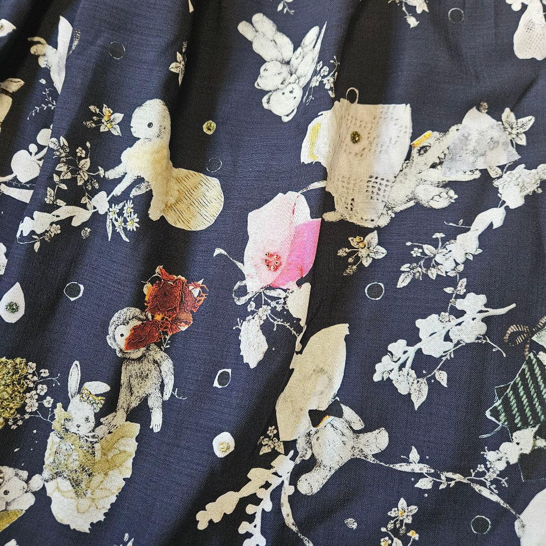 新品 フランシュリッペ ロングスカート ぬいぐるみコラージュ柄 fl5