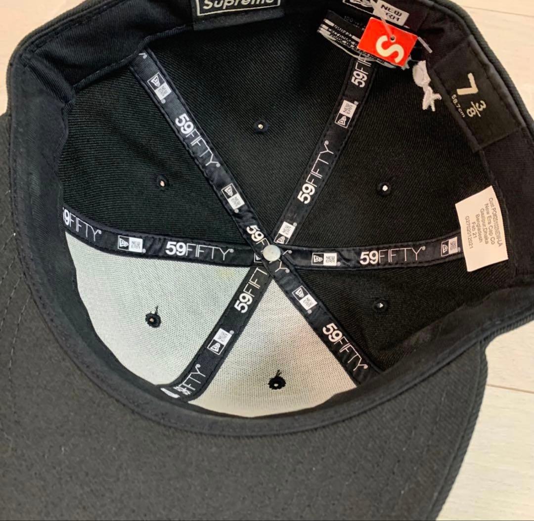 【レア】【値下げ】Supreme New Era 7 3/8 キャップ