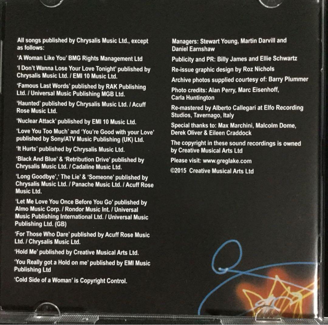 2CD！ボーナス4曲！Greg Lake & Gary Moore