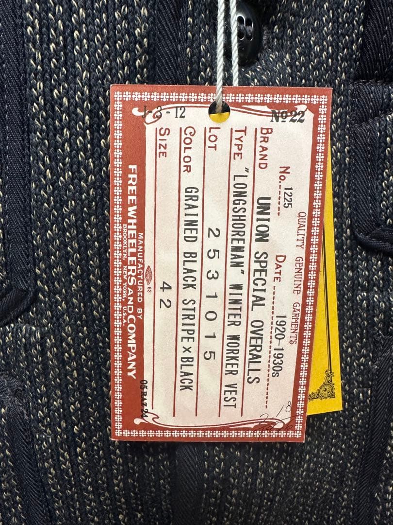 【新品】FREEWHEELERS ビーチクロスベスト 42 2531015