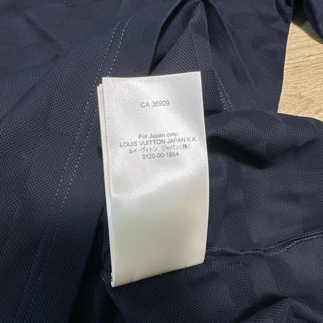 ルイヴィトン 現行品 ダミエ総柄 コットンピケ Tシャツ size M メンズ