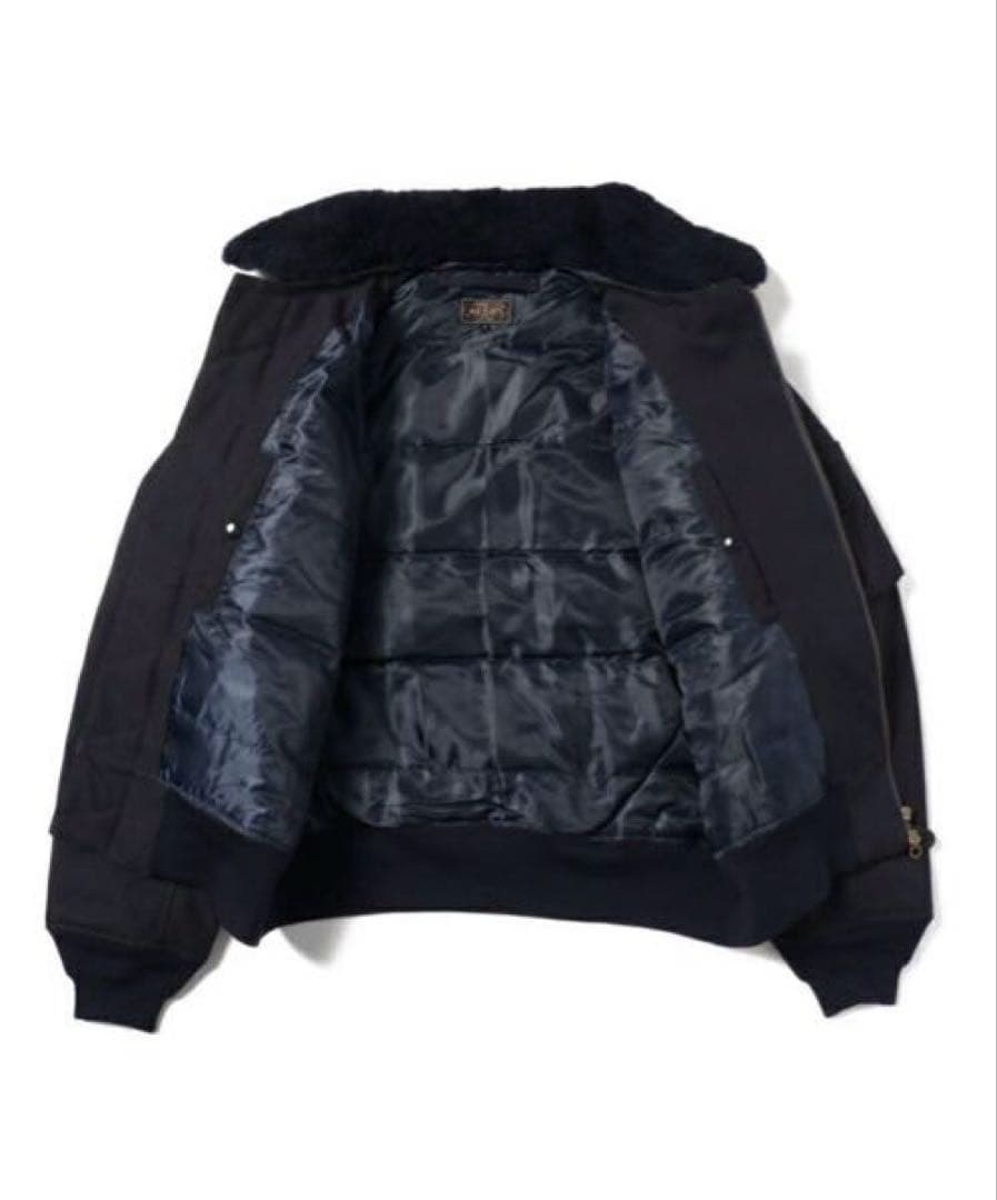 BEAMS PLUS / B-15 ダウン ジャケット NAVY Lサイズ
