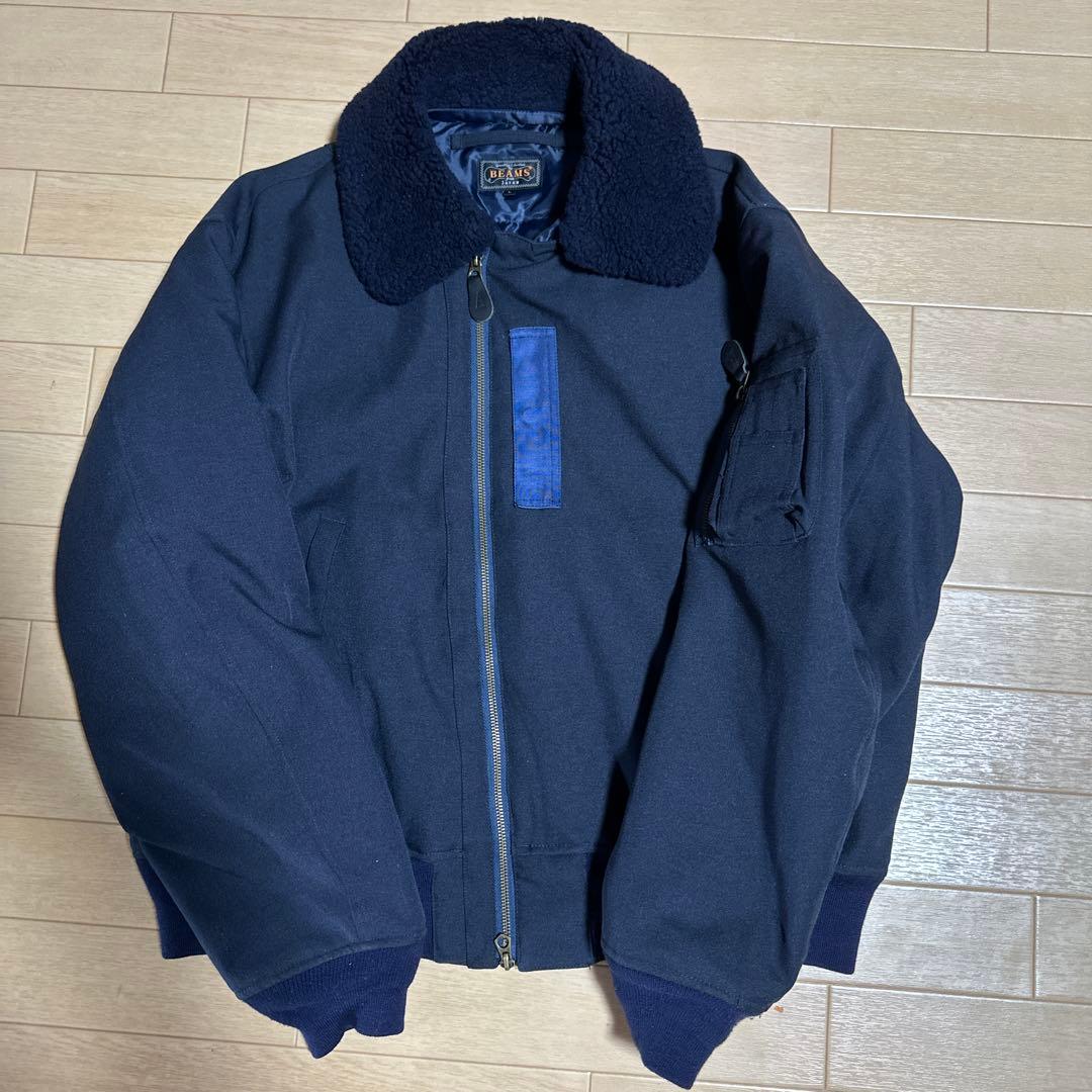 BEAMS PLUS / B-15 ダウン ジャケット NAVY Lサイズ