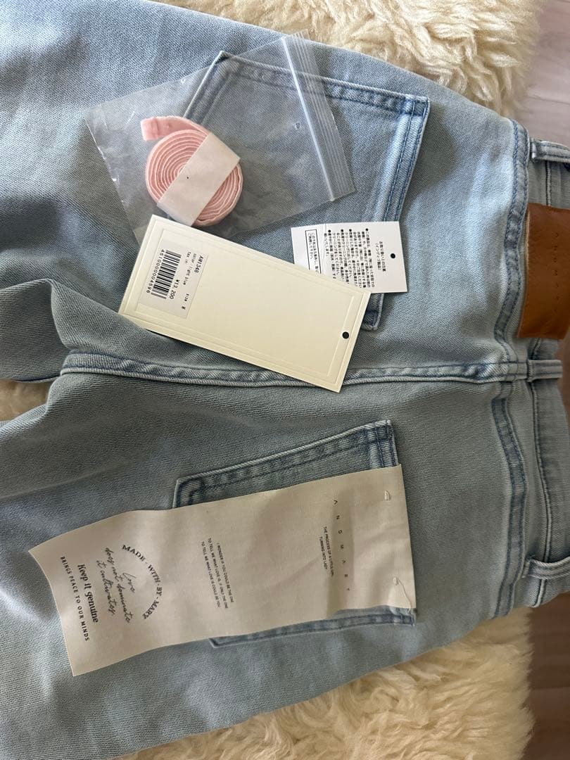 む*ん様 andmary アンドマリー Baby ribbon denim XS