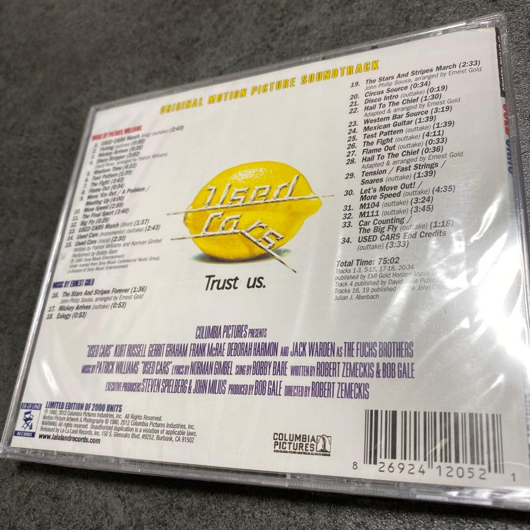 廃盤　オリジナルサウンドトラックCD 「ユーズドカー」2000枚限定