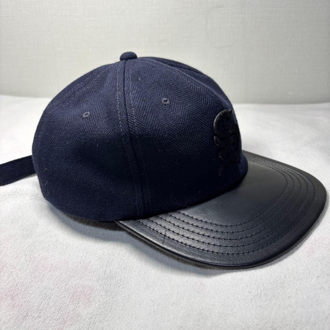 Schott × THE H.W.DOG&CO. レザー　ウール　キャップ　ロゴ