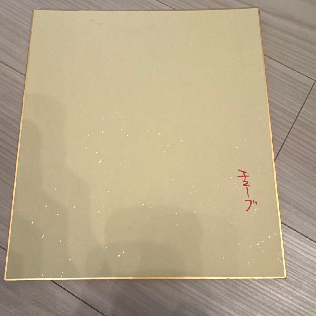ラスト1点　希少　TUBE 直筆サイン色紙