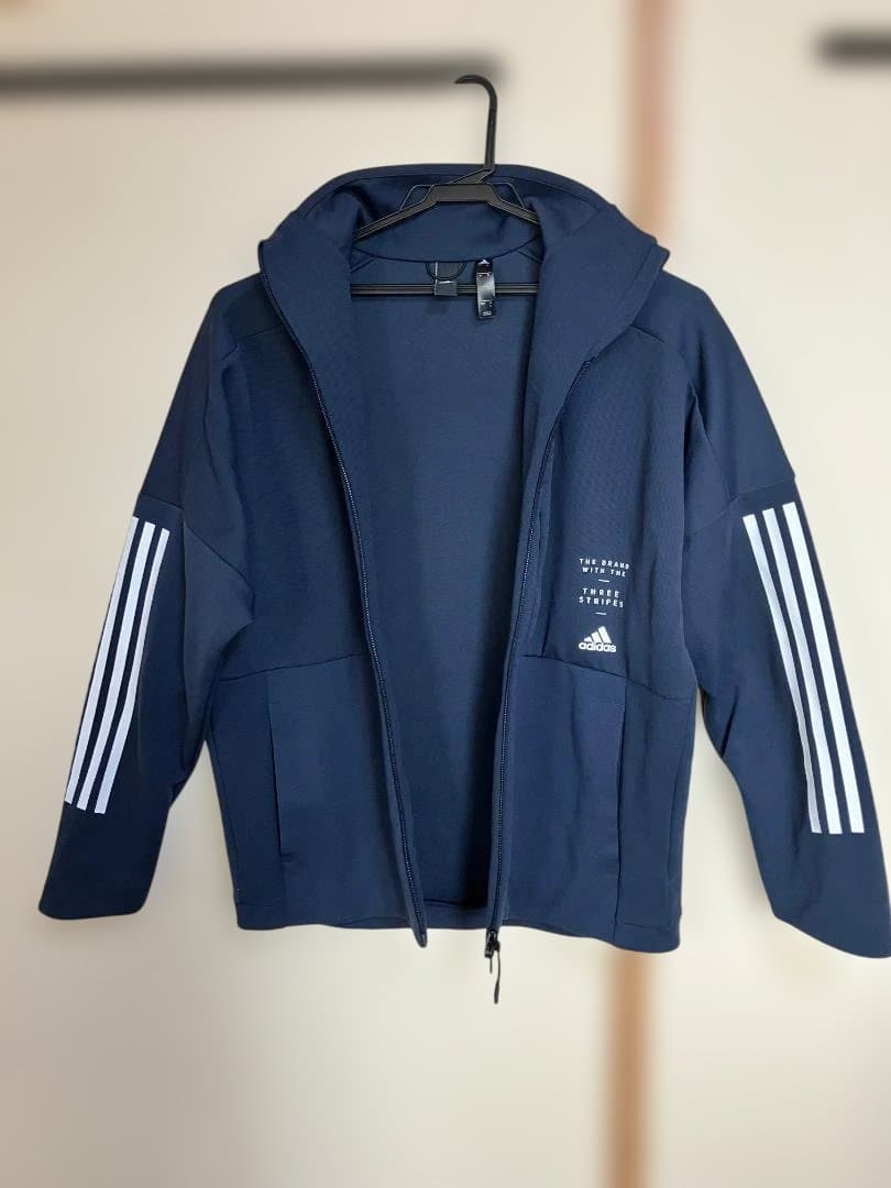 adidas ジャージセット トレーニングウエアー　上下　ネイビー 　Ｌサイズ