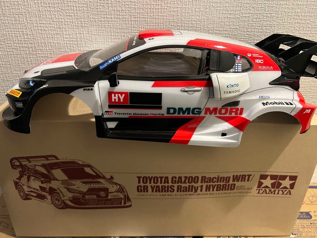 タミヤ トヨタ GR ハイブリッド ヤリスYaris ラジコンボディ ライト付き