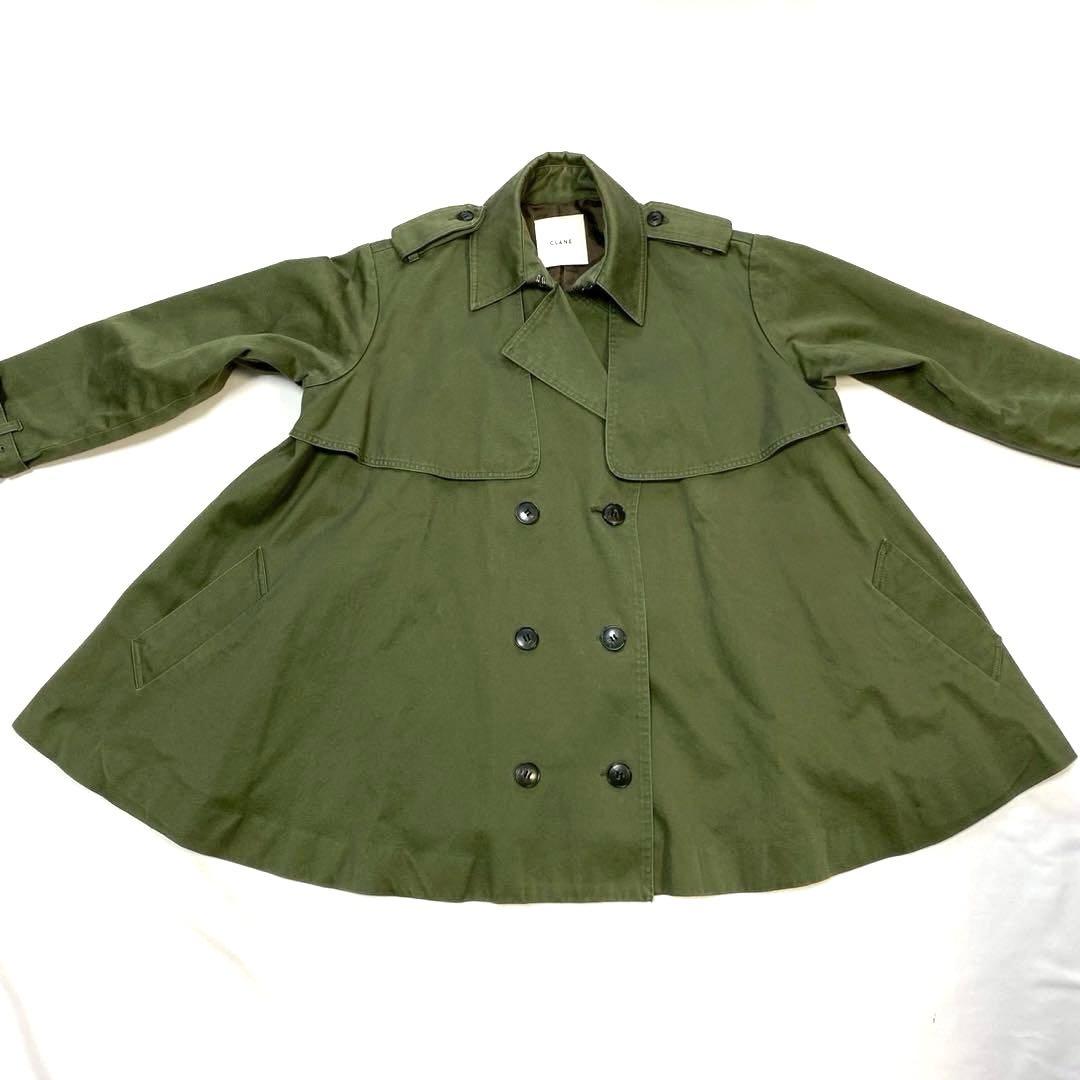 【CLANE】SHORT FLARE TRENCH COAT クラネ　ショート丈