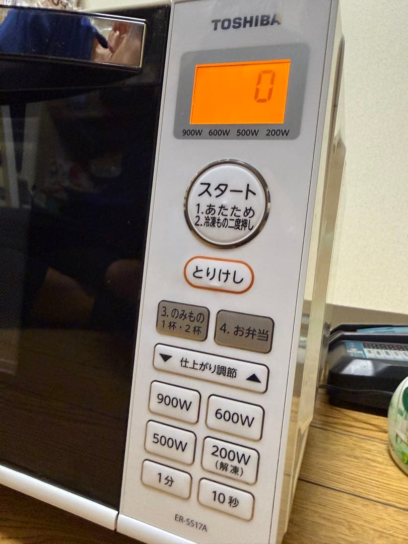 東芝 900w高出力 フラット オーブンレンジ ER-SS17A 電子レンジ