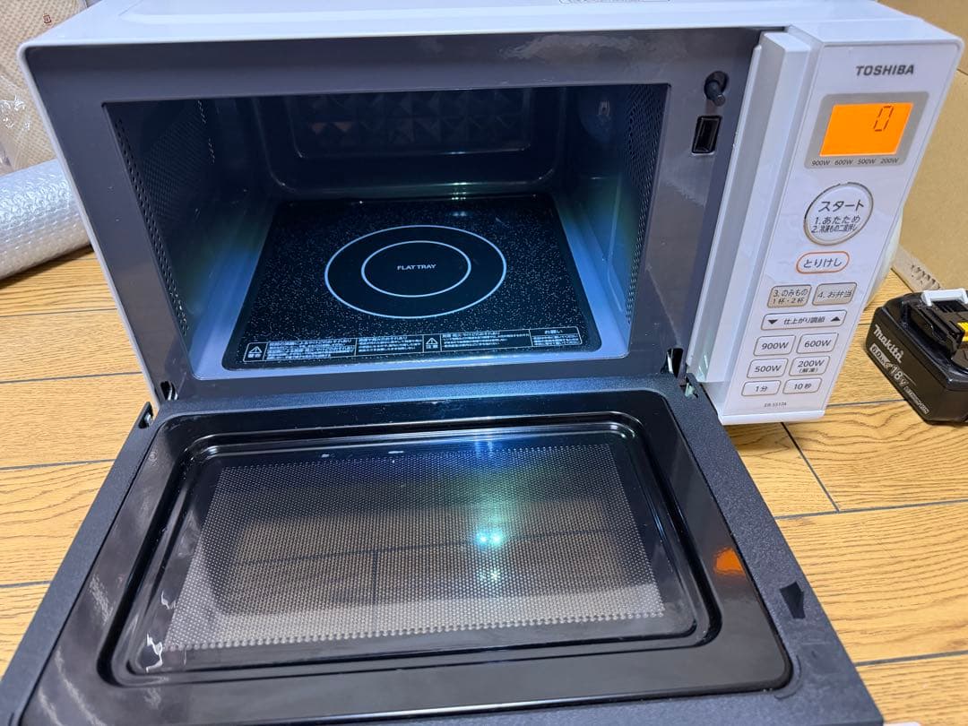 東芝 900w高出力 フラット オーブンレンジ ER-SS17A 電子レンジ