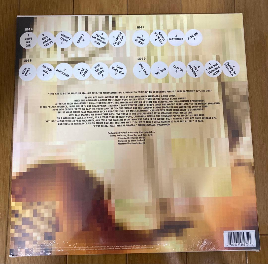 限定カラー新品AmoebaポールマッカートニーBeatlesビートルズレコード