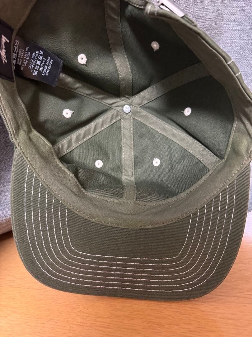 ぼぶさん専用STUSSY オリーブグリーン キャップ