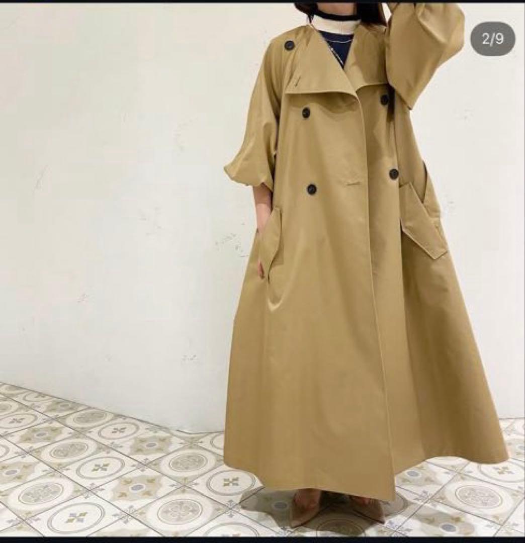 COLUMN ノーカラーデザイントレンチコート