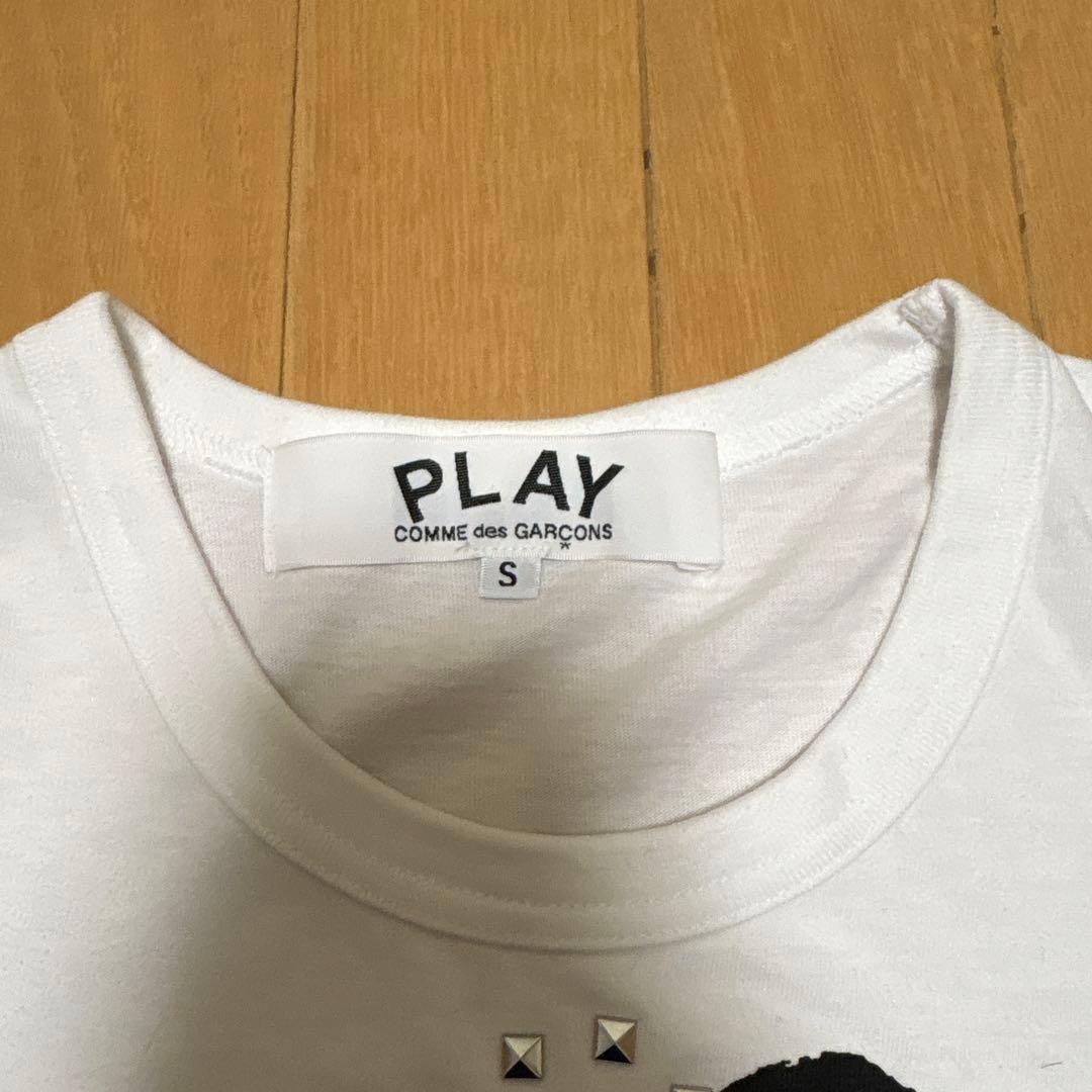 PLAY COMME des GARÇONS スタッズ ハートTシャツ S