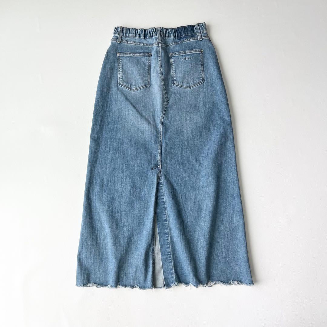 3295【美品】グッドグリーフ　ロングスカート デニムスカート ストレッチデニム