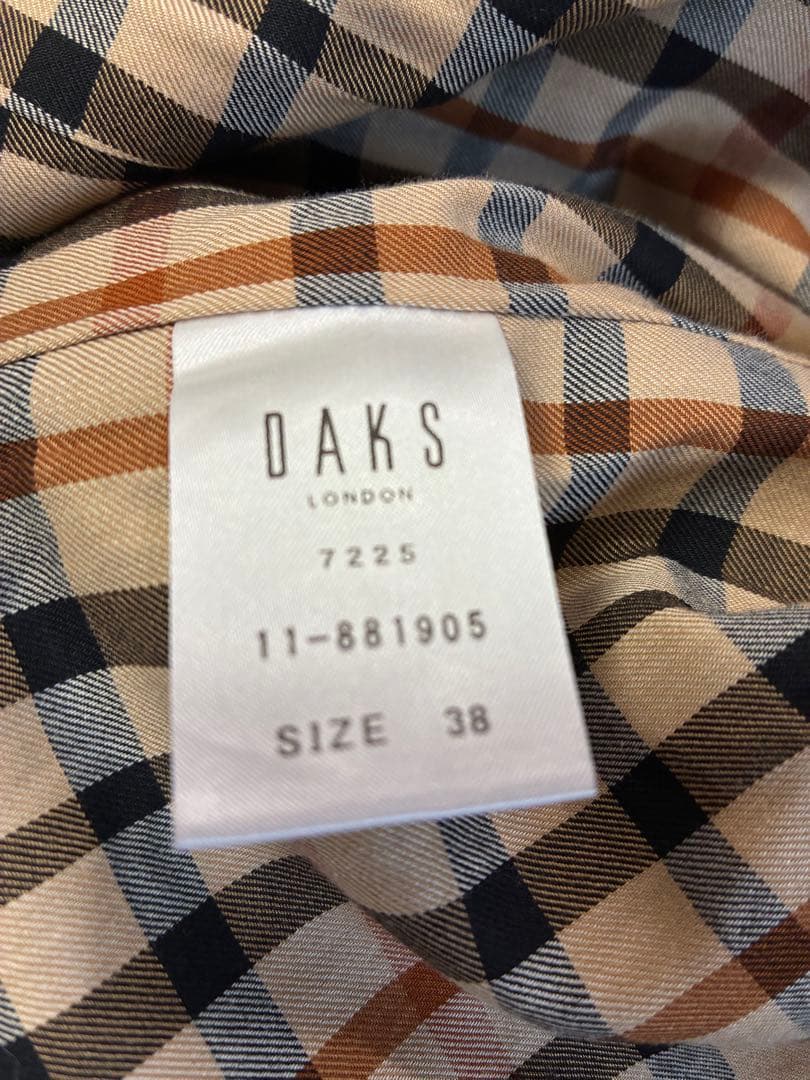 DAKS トレンチコート　M ブラック　ウールライナー付き