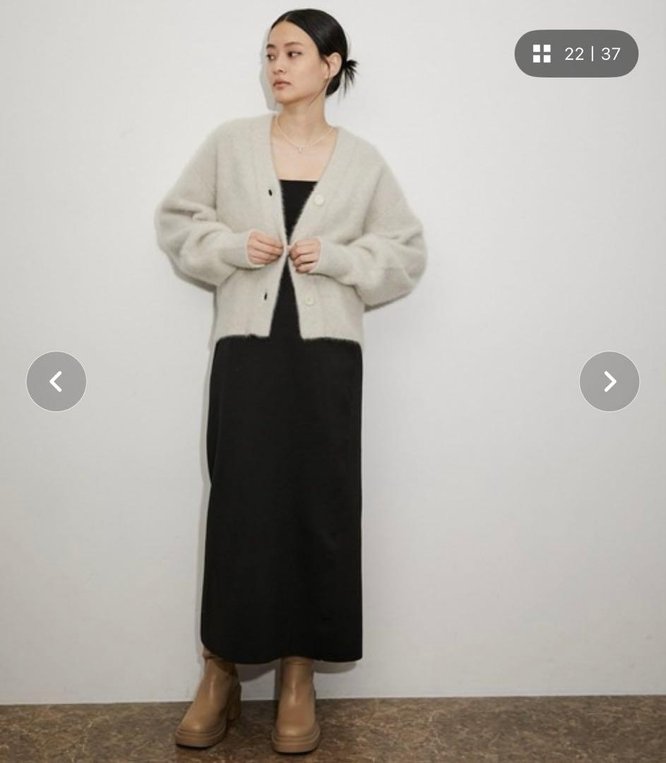 専用です　アダム エ ロペ　ハイウエストIラインニットスカート