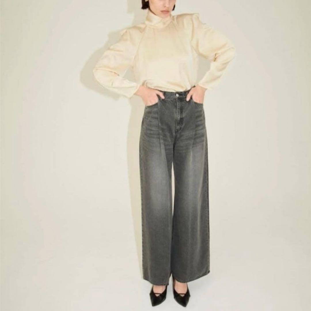 うた　SuzuHirose×CLANE WIDE DENIM PANTS