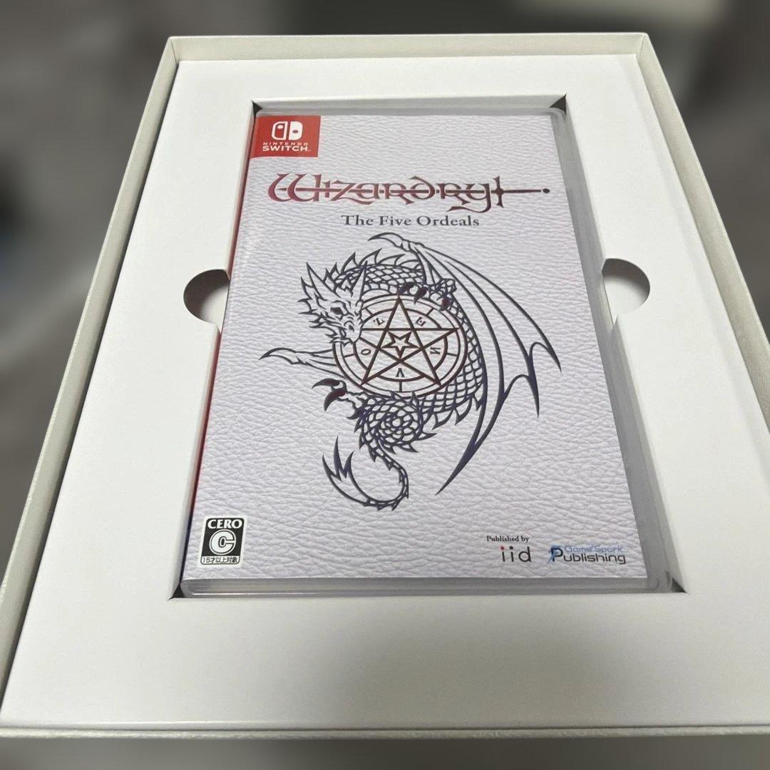 【ほぼ新品・DLC未使用】ウィザードリィ外伝 五つの試練 限定版 Switch
