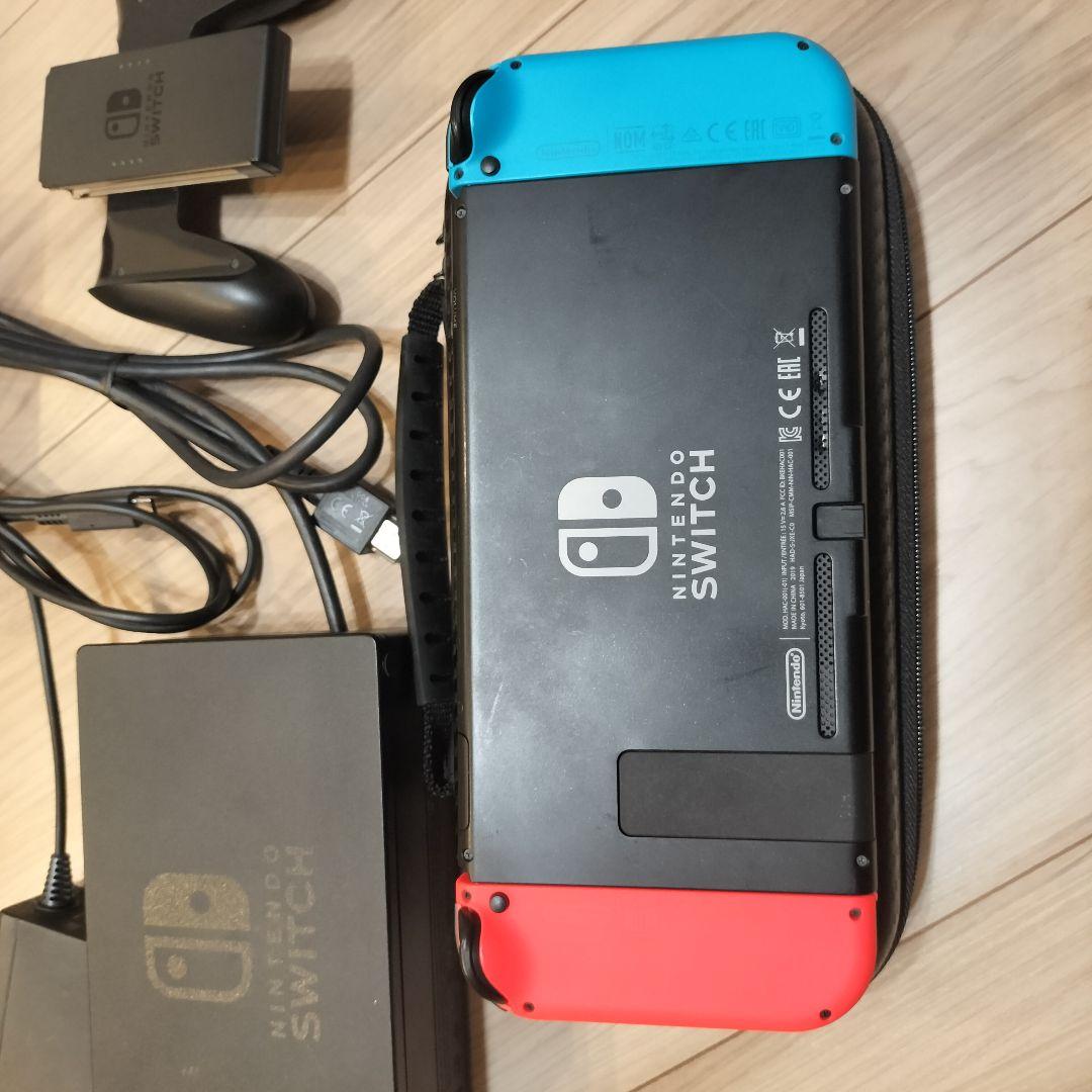 Nintendo Switch 本体 赤/青 + コントローラー + 本体ケース