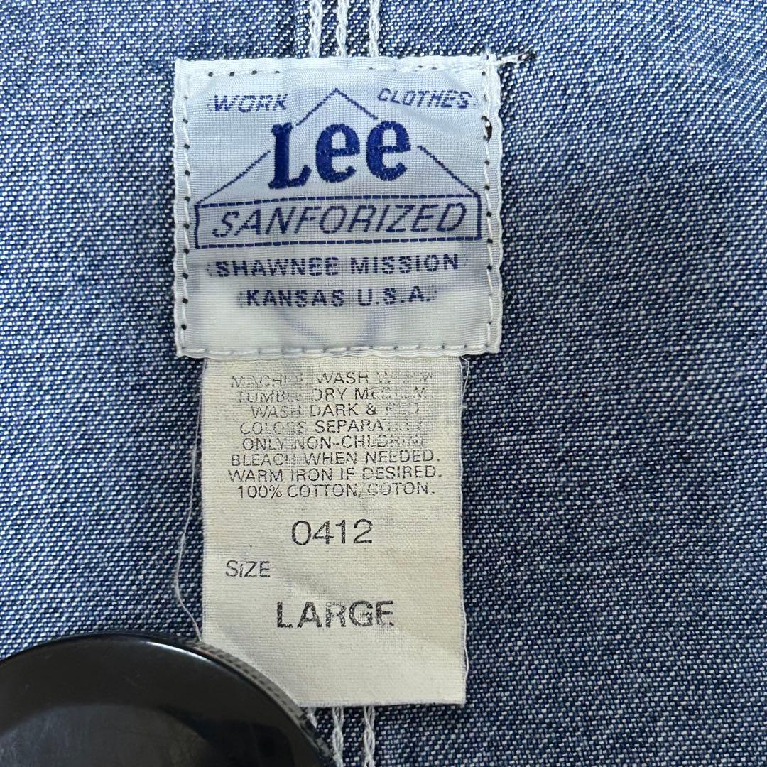 90s Lee 91-j ハウスタグ 復刻 0412 デニムカバーオール 古着