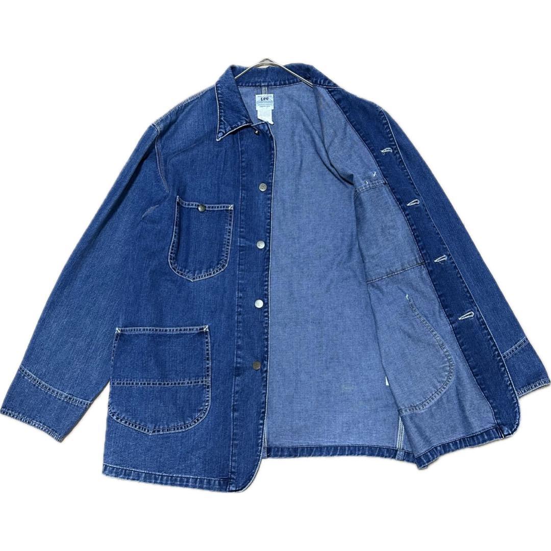 90s Lee 91-j ハウスタグ 復刻 0412 デニムカバーオール 古着