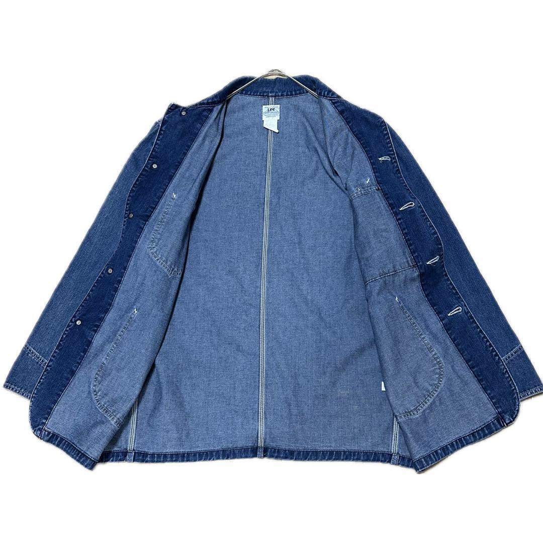 90s Lee 91-j ハウスタグ 復刻 0412 デニムカバーオール 古着