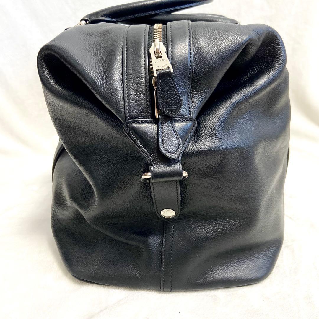 美品✨ コーチ ボストンバッグ 黒 オールレザー 大容量 シボ革 F54765
