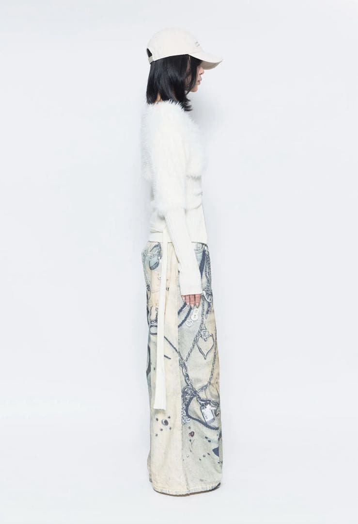 パンツ S print denim1 toys theredthread