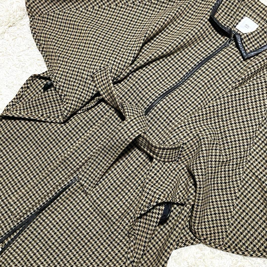 IENA LA BOUCLE 定価 5.8万 チェック コート ポンチョ マント